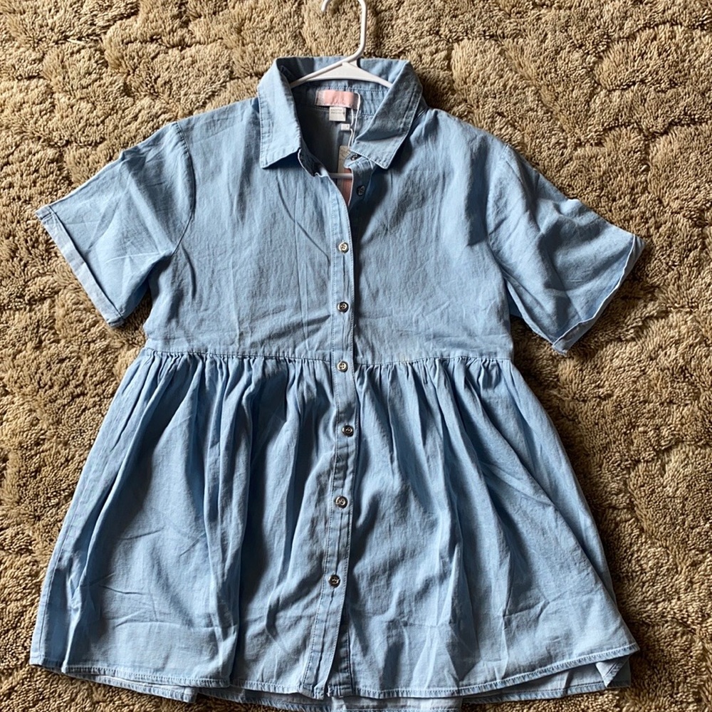 Denim Button-Up
